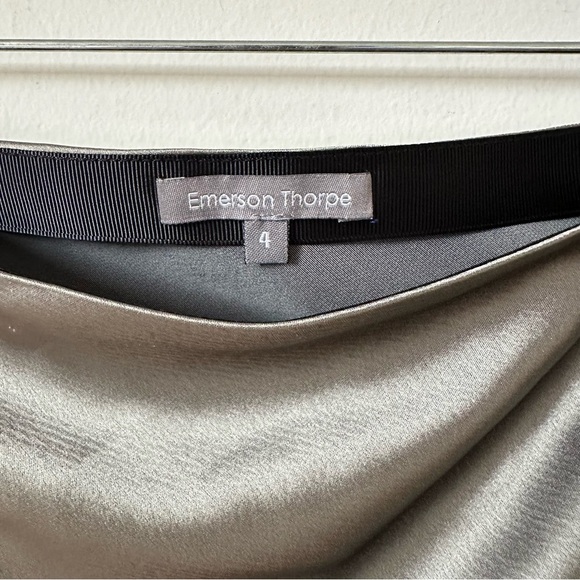 Emerson Thorpe Tori Mid Length Skirt in Smoke Size 4 - Picture 6 of 7